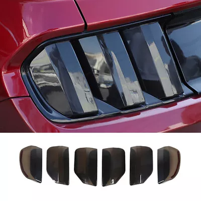 Smoked Black Tail Light Molding Cover Trim For Ford Mustang 2015-17 Accessories • $41.99