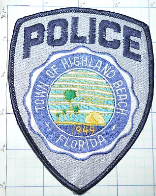 Florida Town Of Highland Beach Police Dept Vintage Patch • $10