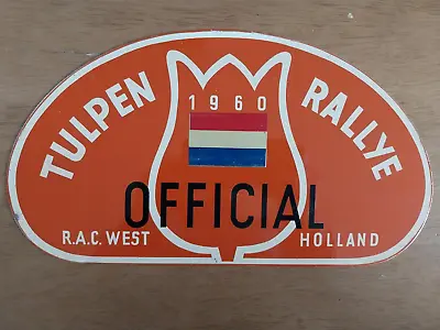 Tulip Rally 1960 Original Rally Plate • $40