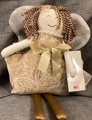 $25.50 • Buy Woof & Poof Angel Fairy Doll 15” Gold Hair Brocade Pearls W Tag Button