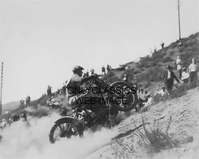 1924 Daredevil Hill Climb Harley Davidson Does A Wheelie Motorcycle Racing Photo • $13.99