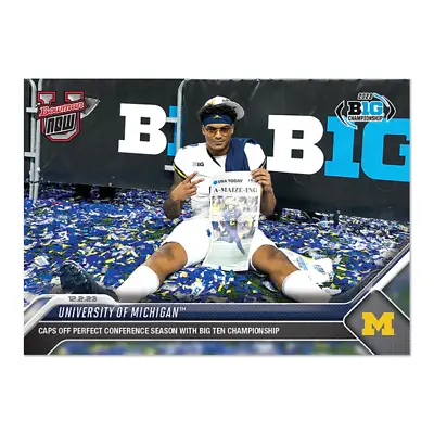 2023 Bowman U Now University Of Michigan Big Ten Champions Will Johnson #35 • $6.99