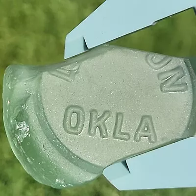 Sea Glass Found @ Lake River Beach 1 Large Piece Aqua Green Oklahoma Coke Bottle • $9.95