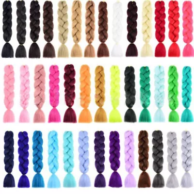 Ombre Kanekalon Jumbo Braiding Synthetic Hair Extension African - Braid 24  US • $7.06