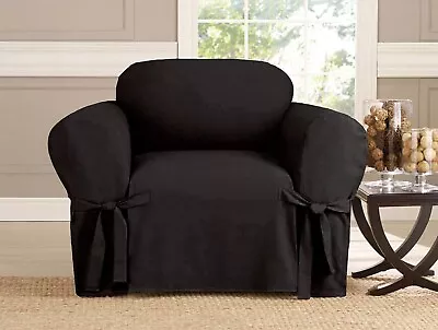 Microsuede Slipcover Furniture Protector Cover Sofa Loveseat Chair 5 Colors • $29.99