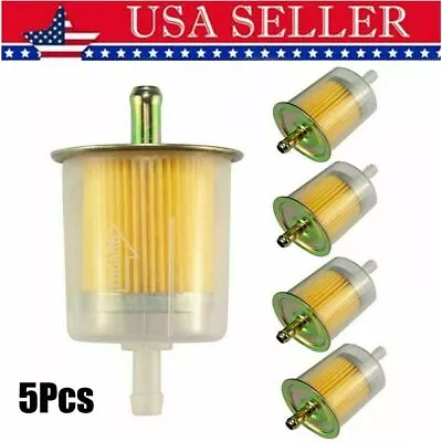 5x 5/16  Fuel Filters Industrial High Performance Universal Inline Gas Fuel Line • $9.89