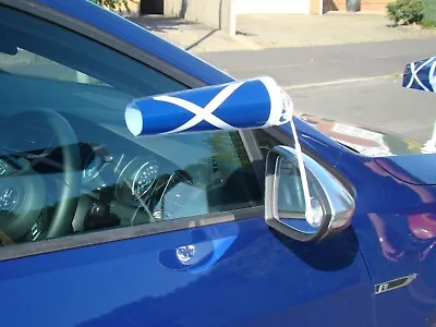 Scotland Car Flag - New Design Wing Mirror Fitting - £4.00 Inc P&p • £4