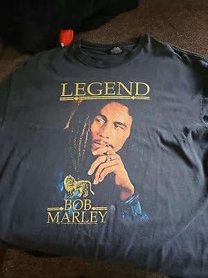 BOB MARLEY Jamaican Collection LEGEND Reggae Portrait Black T-Shirt XL • $4.61