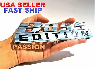 BOSS EDITION Chrome Fit All Car Trucks Tail Gate Logo CUSTOM EMBLEM Fenders Side • $23.99