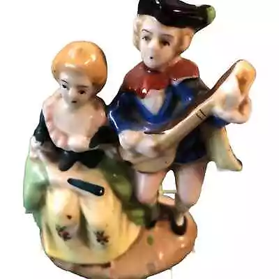 Victorian And Colonial Musician Figurine Vintage • £9.61