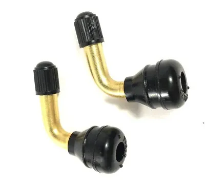 2pcs Bent Valve Stem 90 Degree Angle For Moped Scooter Tubeless Tires • $10.95