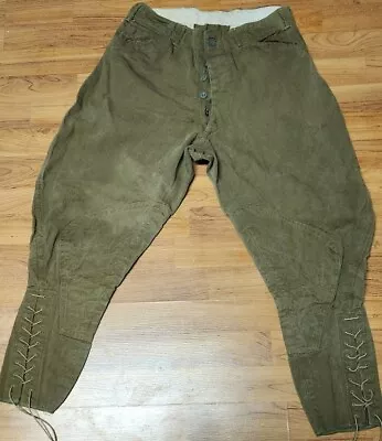 Vintage WW1 US Army Cavalry Breeches Riding Pants Trousers. US Army Marked • $79.99