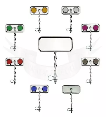 Original Vintage Lowrider Rectangle Flat Twisted Mirror In Many Colors.bike Part • $22.99