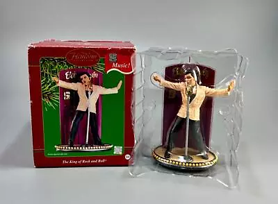 2002 Carlton Heirloom Musical Elvis Presley The King Of Rock & Roll Ornament • $12.75