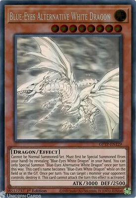 GFTP-EN129 Blue-Eyes Alternative White Dragon Ghost Rare 1st Edition Mint YuGiOh • £186.89