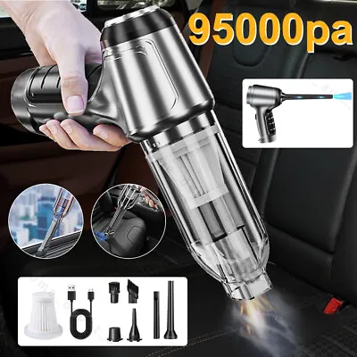 95000PA Wireless Car Vacuum Cleaner Handheld Vaccum Mini Power Suction Dust Blow • $11.69