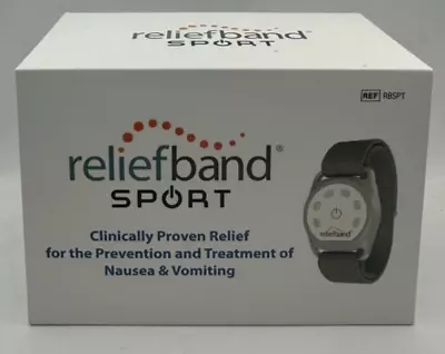 Reliefband Sport Anti-Nausea Wristband Anxiety Migraine Motion Sickness Grey • $139.95