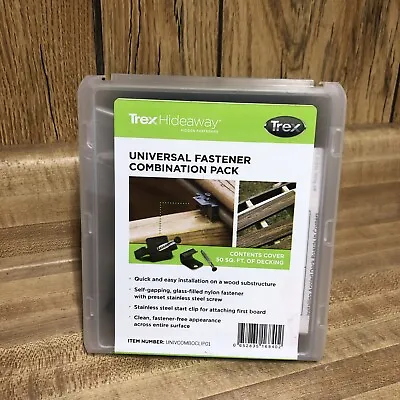 Trex Hideaway Universal Hidden Fastener Combo Pack 50 Square Foot Coverage New • $21.95