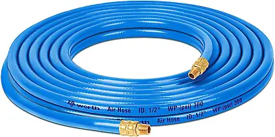 25 Air Hose 1/2 Inch X 25 Ft 1/4 In. MNPT Fittings 300 PSI H • $22.36