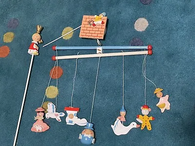 Vintage Hand Painted Originals By IRMI Musical Mobile Mother Goose 131815 W/ Box • $19.99