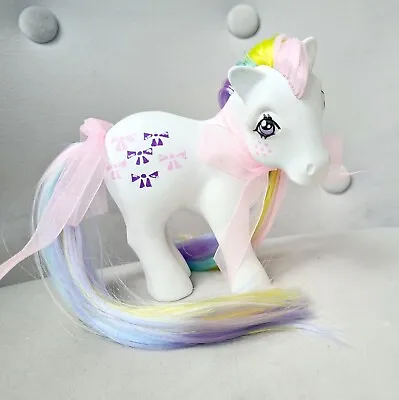 £55 • Buy 🌈🩷 My Little Pony G1 Vintage Custom Pastel Rainbow Bowtie 🌈 