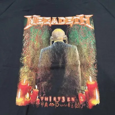 Megadeth  Thirtt3en  Shirt.   New  Size XL Long  Slayer Metallica Anthrax Éxodus • $25