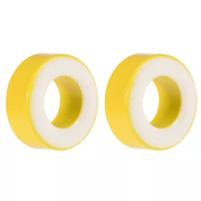 2pcs 8.2 X 15.5 X 6.2mm Ferrite Ring Iron Powder Toroid Cores Yellow White • $6.42