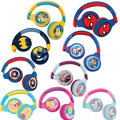 Lexibook Kid's Disney Marvel 2-in-1 Bluetooth & Stereo Wireless Wired Headphone • £22.99