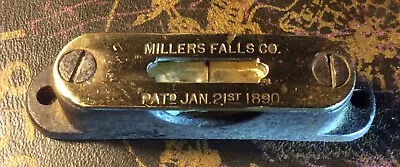 Antique Millers Falls Metal Level And Bubble1890 • $29.99