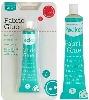 £2.25 • Buy Extra Strong Fabric Glue Textile Hemming Adhesive Bonds Quickly Craft Sew Quick