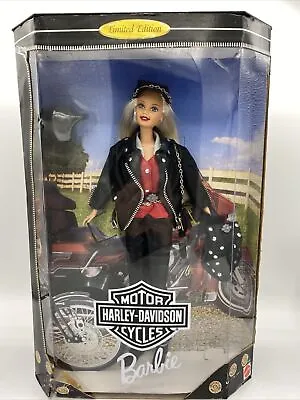 Barbie Harley Davidson Limited Edition Black Leather Outfit Helmet Backpack 1997 • $94.03