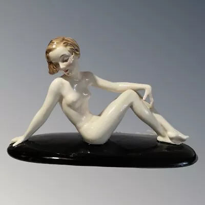 $1237 • Buy Vintage Goldscheider Art Deco Nude Lady Josef Lorenzl Large Figurine Model 7641