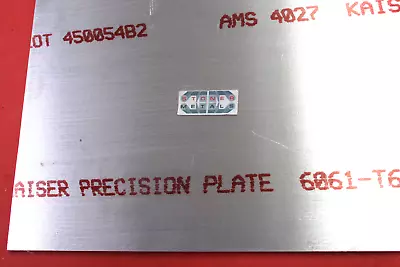 1/4  X 24 X 24  ALUMINUM 6061 Sheet Plate .25  Thick T6 New Flat Mill Bar Stock • $99.99