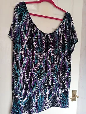 £5.99 • Buy Multi Patterned Ladies Blouson Top