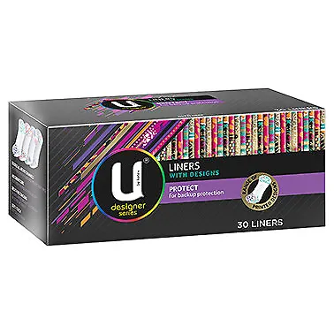 U By Kotex Protect Liners With Designs - 30 Pack • $4.19