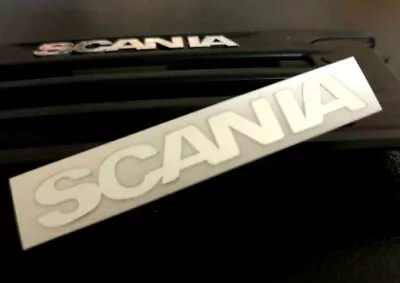 Scania Writing Chrome Grill 1:14 Tamiya Decal Sticker RC Sticker Truck 049 • £5.09