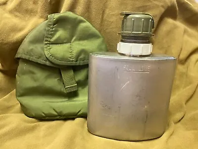 Vintage 36 Oz. Cold Weather Arctic Canteen With OD Cover - GI Issue • $89.95
