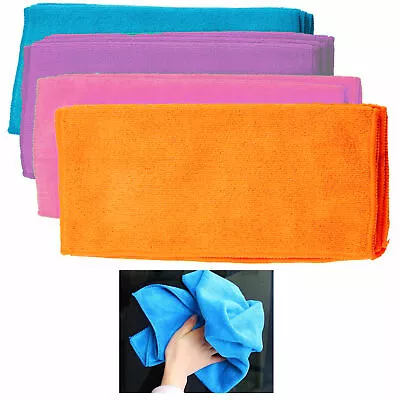 6 Pc Professional Microfiber Car Wash Drying Towels Large Cleaning Cloth Detail • $18.76