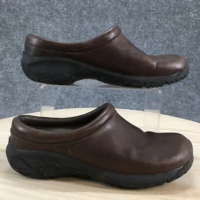 Merrell Shoes Womens 6.5 Encore Nova 2 Casual Slip On Clogs J48512 Brown Leather • $26.99