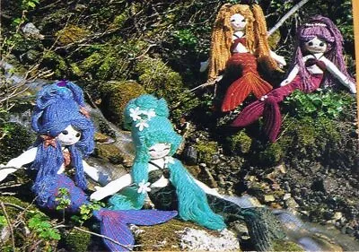 Sea Angle Mermaid Cloth Fabric Rag Doll Sewing Pattern  20 T0 24   W/ Tail • $9.50