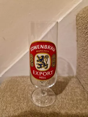 Lowenbrau Brewery Half Pint Beer Glass- Munich Germany • £5