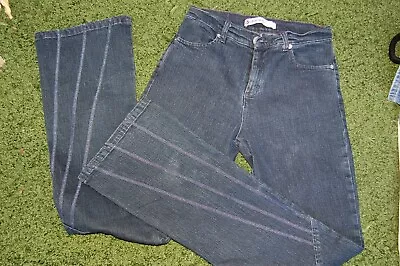 Vitamina Stretch JEANS Dark Blue 42 (size 4) Boot Leg  Italian Designer • $19