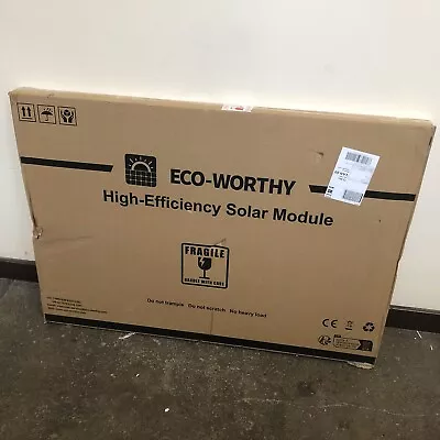 ECO-WORTHY 170W 12Volt Mono Solar Panel Module - Boat Caravan Camper Van - NEW • £79.95