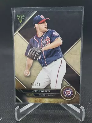 Max Scherzer 2017 Topps Triple Threads Onyx Parallel /50 No 31 • $5