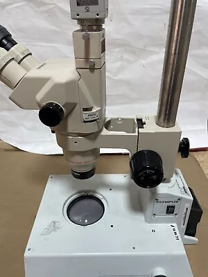 Olympus SZX-ILLD100  Microscope W/ SZ60 /CCD CAMERA  KP-D20BU /WF10x/20 • $2500