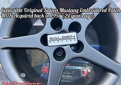 Original Saleen Mustang Embroidered Patch Frm 1997 Nos S281 S351 Ford Cobra Svt • $18