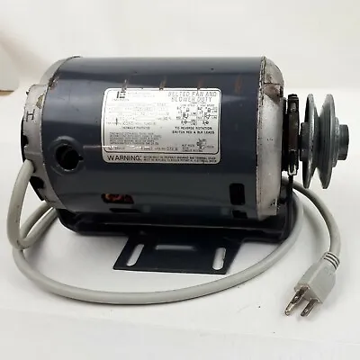 Emerson Fan Blower Motor 1/3HP 2 Speed Reversible With Base And Pulley  • $113.57