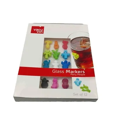 $10.80 • Buy Drinking Glass Markers - Cocktail - Party - Set Of 12 - New -