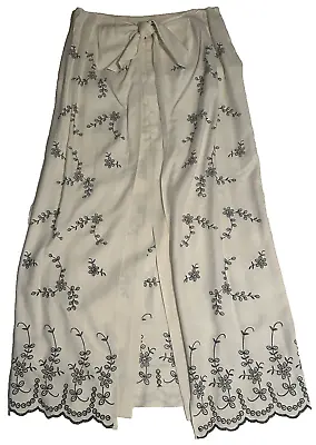 Vintage Pussers West Indies 100% Silk Size Small Maxi Skirt Embroidered • $45.10