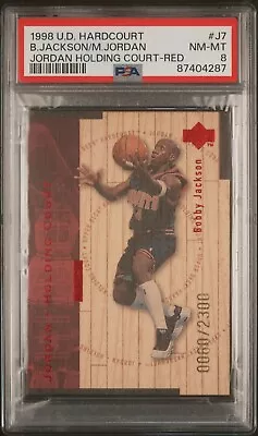 Bobby Jackson Michael Jordan 98 UD Hardcourt Red #J7  0060/2300 PSA NM-MT 8 • $99.99